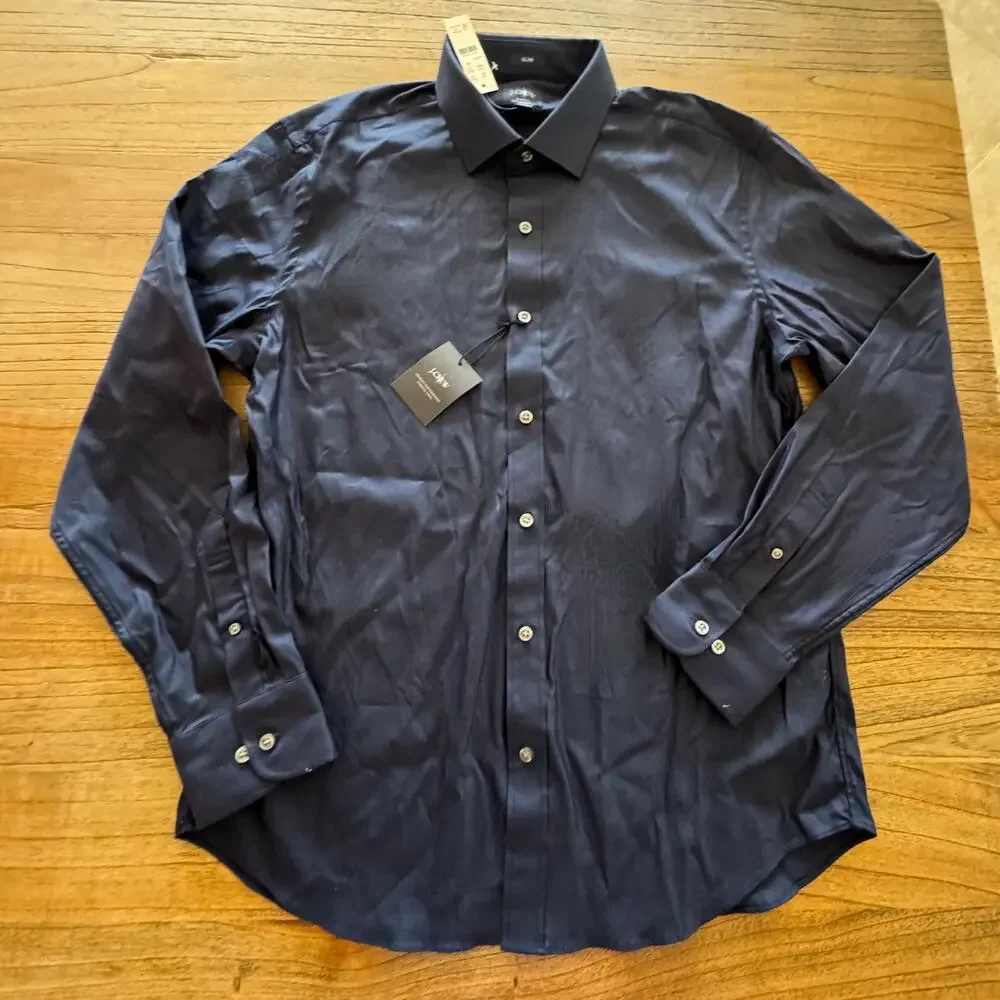 J. Crew Slim Fit Bowery Performance Button Down Shirt - Size L